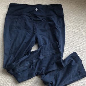 Navy lululemon crops